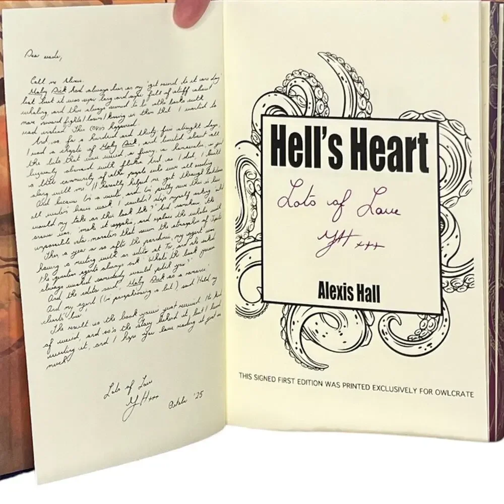 OwlCrate Sci-Fi Hell's Heart by Alexis Hall - February 2026 Exclusive Limited
